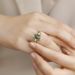 special Supply Of Atmospheric Light Luxury Natural Water Grass Agate Ring Female S925 Silver Inlaid Green Moss Stone Index Finger Ring Customization_ipsvogv.com