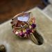 Sanjieins Fashion Women's Ring Alloy Inlaid With Tourmaline Color Creative Jewelry_ipsvogv.com