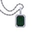 Men's Jewelry Hip Hop New Pink Blue Purple Green Square Solid Pendant Necklace Couple Necklace_ipsvogv.com