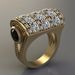 Hip Hop Ring Black Diamond Gold New Jewelry_ipsvogv.com