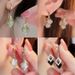 Women's New Trendy Green Cat's Eye Stone Angel Tears Light Temperament Water Drop High-end Earrings For Women_ipsvogv.com