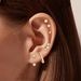 Women’s Jewelry Set Fashion Hot Selling Real Gold Brass Electroplated Micro Inlaid Zircon Piercing Jewelry Women's Flat Bottom Earrings Earrings Set_ipsvogv.com