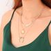Jewelry New Fashion Trend Crescent Pendant Creative Round Brand Titanium Steel Multi Layered Necklace_ipsvogv.com
