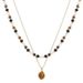 New Double-layer Tiger Eye Stone Bead Layered Necklace For Women, Light Luxury, Niche, Collarbone Chain, Sweet, Cool,_ipsvogv.com