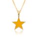 Oil Drop Star Pendant Necklace - Five-Pointed Star Clavicle Chain, Stylish Sweater Jewelry For Women_ipsvogv.com