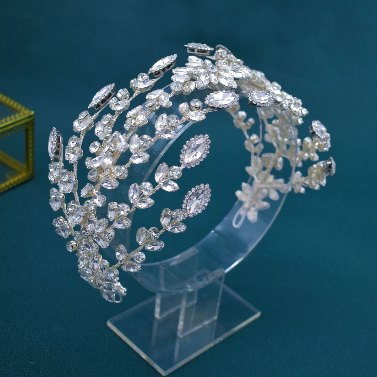 Women's Jewelry Bridal Headband Headband Handmade Rhinestone Hair Piece Press Headband Wedding Hair Accessories_ipsvogv.com