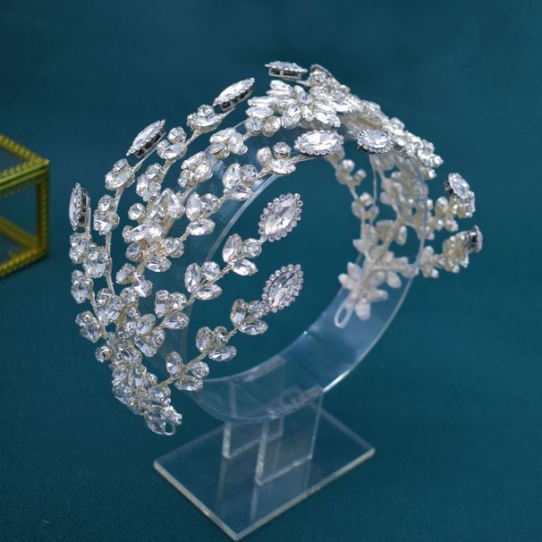 Women's Jewelry Bridal Headband Headband Handmade Rhinestone Hair Piece Press Headband Wedding Hair Accessories_ipsvogv.com