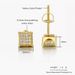 Unisex new hip hop zircon earrings for men, geometric full diamond gold plated screw buckle earrings, personalized trendy earrings_ipsvogv.com
