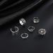 New Combination Personalized Rose Star Hollow 6-piece Ring Set_ipsvogv.com