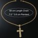 Hot selling alloy full diamond cross pendant necklace for men's domineering and cool accessories_ipsvogv.com