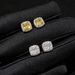 Zircon Earrings, Hip-hop Men's Unisex Style, High-end Feel, New Trend, Yellow Diamond Rock Sugar Silver Needle Earrings_ipsvogv.com
