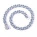 Necklace 14mm Bar Diamond Dense Cuban Chain Blue And White Zircon Men's Cuban Chain Hip Hop Necklace_ipsvogv.com