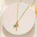 Colorful Butterfly~Light Luxury Crystal Transparent Colored Zircon Butterfly Titanium Steel Necklace Pendant_ipsvogv.com