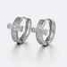 Cross Full Diamond Ear Buckle Men's Micro Set Zircon Hip Hop Earrings_ipsvogv.com
