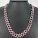 Men’s Jewelry Set Fashion Hip Hop New 15mm Diamond Color Rhinestone Trendy Cuban Chain Full Diamond Necklace Big Gold Chain_ipsvogv.com