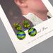 New wave enamel crystal glass inlaid with niche design, fashionable temperament and earrings_ipsvogv.com