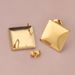 Stainless Steel Earring Accessories, DIY Handmade Circular Bead Earrings, Vacuum Gold-plated Earrings_ipsvogv.com