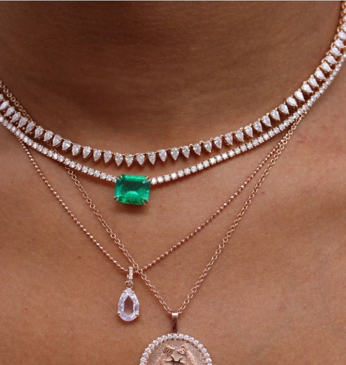ins full diamond necklace clavicle chain female choker Korean style simple all-match adjustable rhinestone diamond necklace_ipsvogv.com