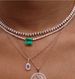 ins full diamond necklace clavicle chain female choker Korean style simple all-match adjustable rhinestone diamond necklace_ipsvogv.com