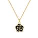 【 Set 】 Camellia Drop Oil Light Luxury Necklace For Female Internet Celebrity Versatile Clavicle Titanium Steel Chain_ipsvogv.com