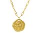New Arabic Retro Fatima Hand Necklace Irregular Geometric Pattern Palm Pendant Clavicle Chain_ipsvogv.com