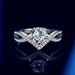 Setting Sliver Crown Diamond Ring Moissanite Ring_ipsvogv.com