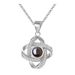 Women’s Jewelry Set Fashion Christmas Thanksgiving Valentine's Day gift projection necklace earrings eternal flower gift box_ipsvogv.com