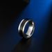 Men's Jewelry Titanium Steel Color Plated Rotatable Ring Rotatable Black Belt Ring_ipsvogv.com