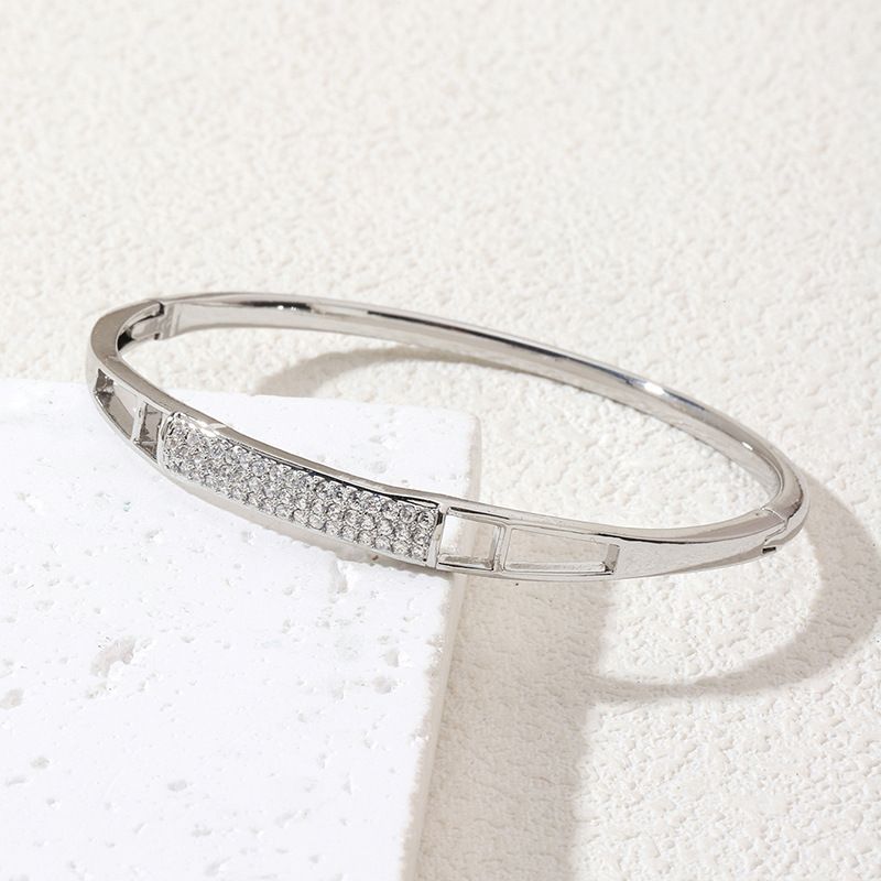 Women's Jewelry Diamond Snake Bone Personality Bracelet Fashionable Simple Open High End Diamond Bracelet Hand Jewelry_ipsvogv.com