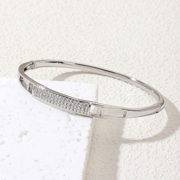 Women's Jewelry Diamond Snake Bone Personality Bracelet Fashionable Simple Open High End Diamond Bracelet Hand Jewelry_ipsvogv.com