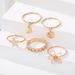 Creative personality geometric metal style stacking joint ring alloy ring 10 piece set_ipsvogv.com