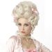 18th century French retro golden wig Marie Antoinette cos tall hat wig Halloween costume_ipsvogv.com