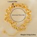 Hip Hop Luxury Copper Gold-plated O-shaped Hand Woven Couple's Women's Bracelet, Daily Party Wear_ipsvogv.com