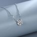 Pure D-Color Mosang Bullhead with One or Two Carat Silver Plated Platinum Simple Necklace Pendant_ipsvogv.com
