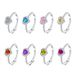 New Hot Selling Colorful Love Ring Female Classic Fashion Zircon Full Diamond Open Ring_ipsvogv.com