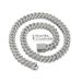 Rhombus Chain New High-Quality Tight 11mm Alloy Rhinestone Cuban Necklace_ipsvogv.com