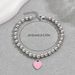 Niche Ladies Beaded Bracelet Personalized Love High End Oil Drop Design Versatile Round Bead Bracelet_ipsvogv.com