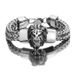 Stainless Titanium Steel Lion Head Bracelet Spring Summer Men's Hip Hop Jewelry 2023 New Style Personality_ipsvogv.com