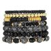 Popular Bohemian Style Multi Layer Stacking Bracelets For Women, Soft Clay Rice Beads, Diamond Ball Hand Accessories, Elastic Bracelets_ipsvogv.com