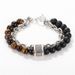 Source Jewelry Fashion Punk Style Frosted Stone Chain Combination Geometric Men's Bracelet Bracelet Accessories Men_ipsvogv.com