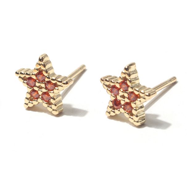 Women’s Jewelry Set Fashion Hollow Five Pointed Star Style Metal Earrings Simple And Fashionable Ladies Retro Earrings_ipsvogv.com