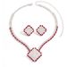 Women’s Jewelry Set Fashion Jewelry Set Luxury Sparkling Rhinestone Necklace Earring Set Fashion Fan Shaped Tassel Jewelry For Women_ipsvogv.com