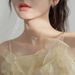 Light Luxury Style Diamond-Studded Ribbon Bow Pendant Clavicle Chain Women's French Elegant Necklace Choker Gift For_ipsvogv.com