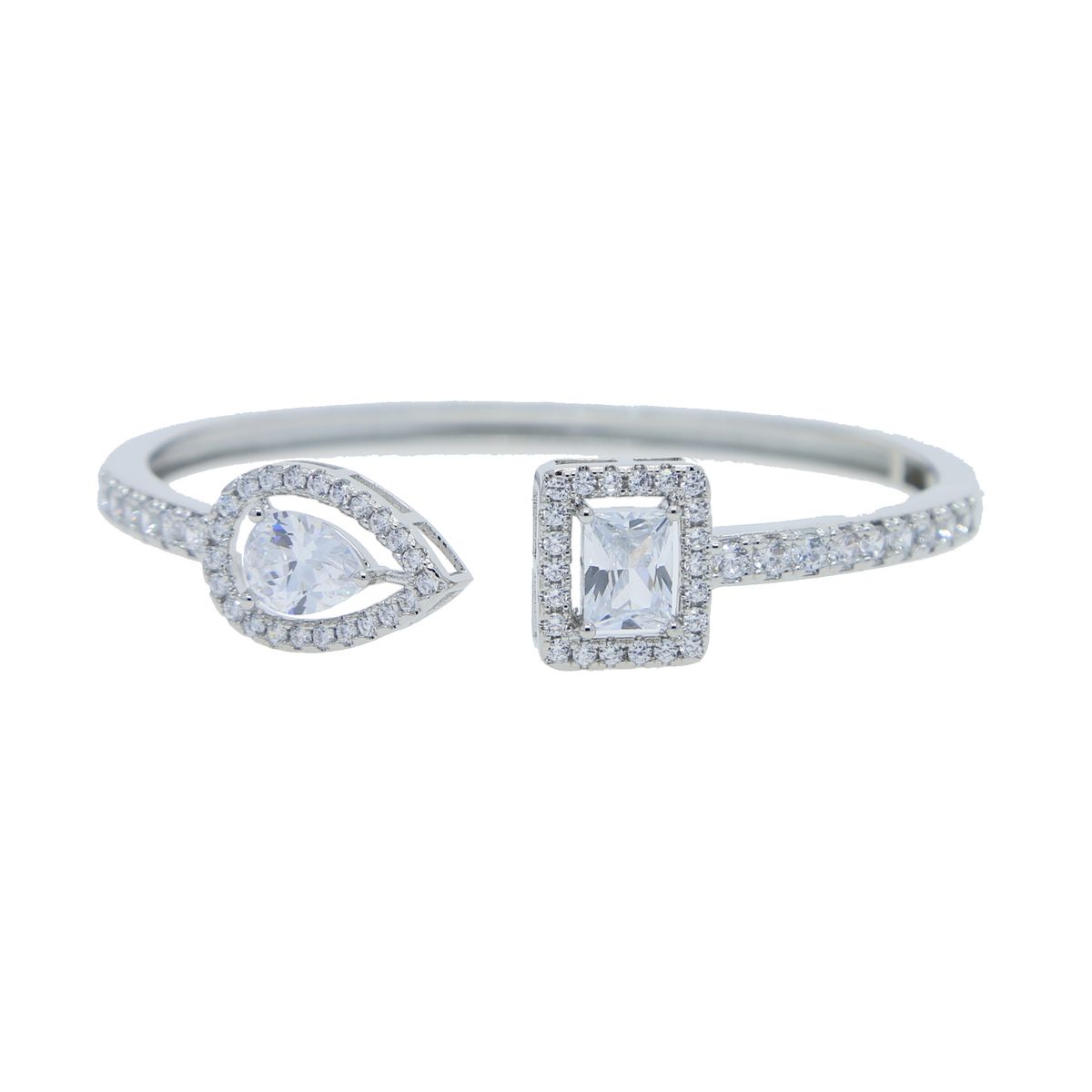 Women's Jewelry Hip Hop Open Square Zircon Multi Circle Bracelet Fashion Trend Jewelry_ipsvogv.com