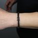 5mm Black Unisex Black & Gold Tennis Chain Bracelet - 5mm Cubic Zirconia Hip Hop Jewelry For Men & Women Tennis Chain Hip Hop Jewelry_ipsvogv.com