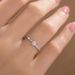 Silver 30 Point Moissanite Ring Simple And Fashionable Diamond Ring For Women_ipsvogv.com