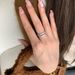 Luxurious Super Sparkle Zircon Ins Premium Korean Versatile Cool Design Fried Dough Twists Chain Ring_ipsvogv.com