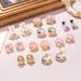Natural Flower Pearl Earrings Oil Painting Series Earrings 2024 New Summer High End Retro Niche Earrings_ipsvogv.com