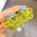 Unisex Colorful Beaded Small Fresh Earrings Flower Versatile Niche Design Handmade Crystal Glass Bead Earrings For Women_ipsvogv.com