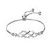 E025 Adjustable Pull-out 8-shaped With Micro Inlaid Zircon Hot Selling Bracelet For Women's Accessories_ipsvogv.com